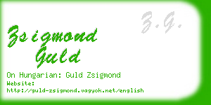 zsigmond guld business card